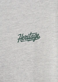 Printed cotton-blend T-shirt