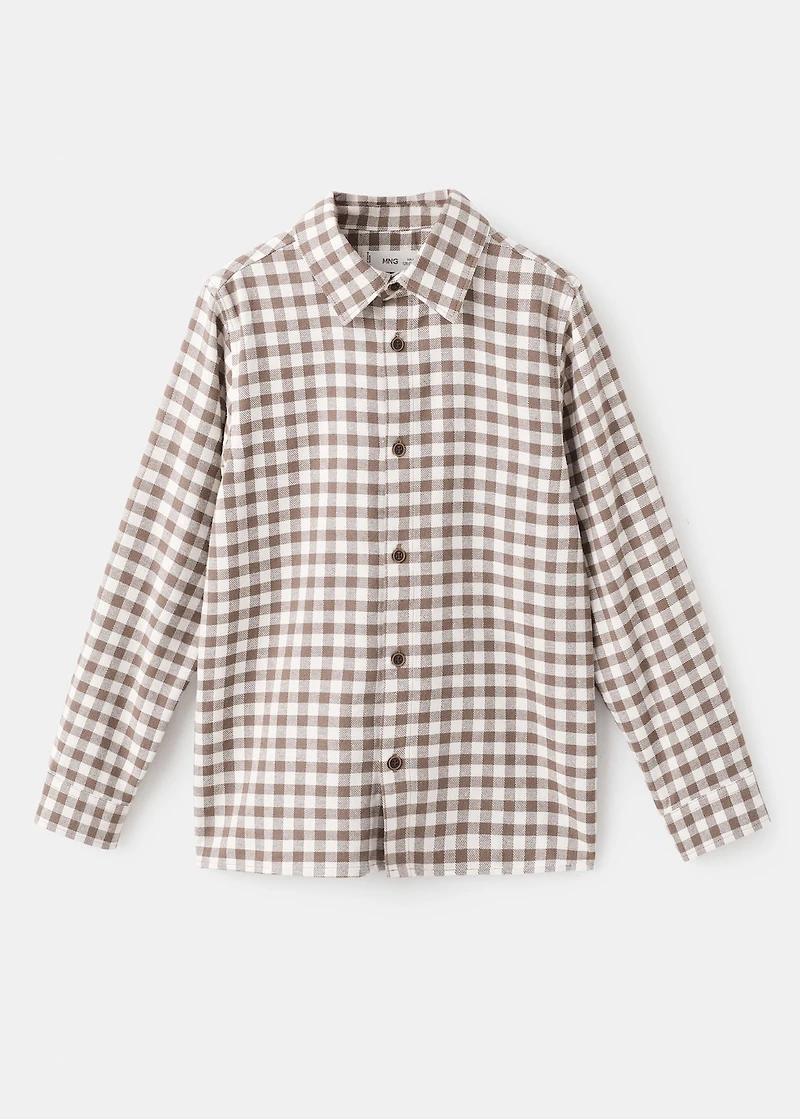 Checked print shirt