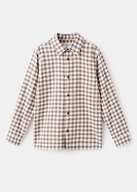 Checked print shirt