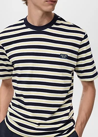 100% cotton regular-fit striped t-shirt