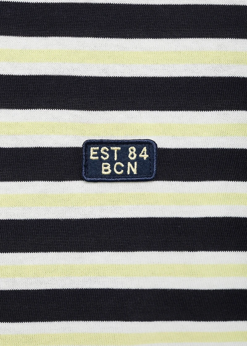 100% cotton regular-fit striped t-shirt