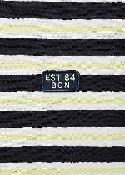 100% cotton regular-fit striped t-shirt