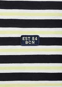 100% cotton regular-fit striped t-shirt