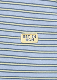 Regular-fit striped 100% cotton shirt