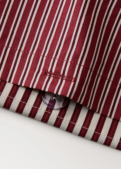 200-thread count percale cotton reversible striped duvet cover for 150/160cm bed