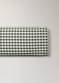Yarn-dyed cotton gingham check pillowcase 45x110cm