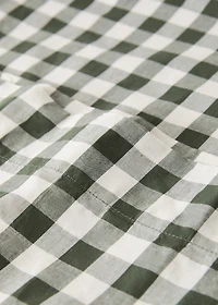 Yarn-dyed cotton gingham check pillowcase 45x110cm