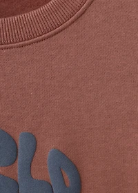 Printed cotton sweatshirt