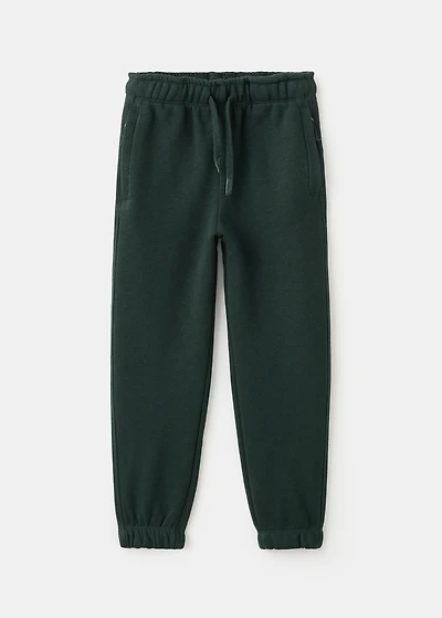 Cotton joggers with elastic waist