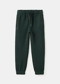 Cotton joggers with elastic waist