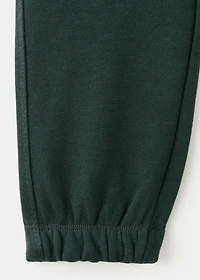 Cotton joggers with elastic waist