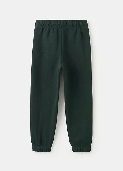 Cotton joggers with elastic waist