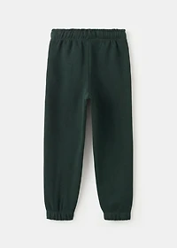 Cotton joggers with elastic waist