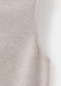 Turtleneck top with belt