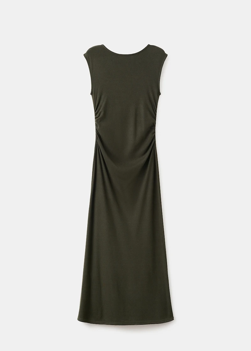 Ruched fitted dress