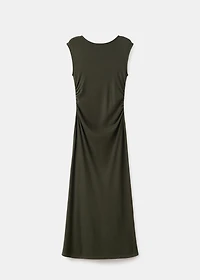 Ruched fitted dress