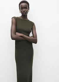Ruched fitted dress
