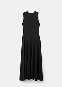 Pleated A-line dress