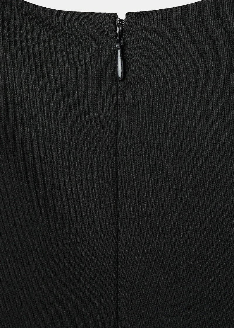 Pleated A-line dress