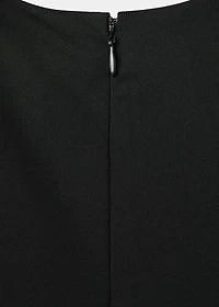 Pleated A-line dress