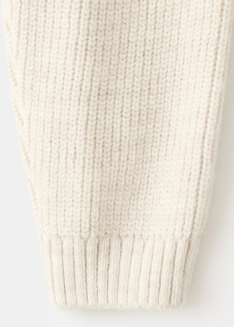 V-neck cardigan with bows