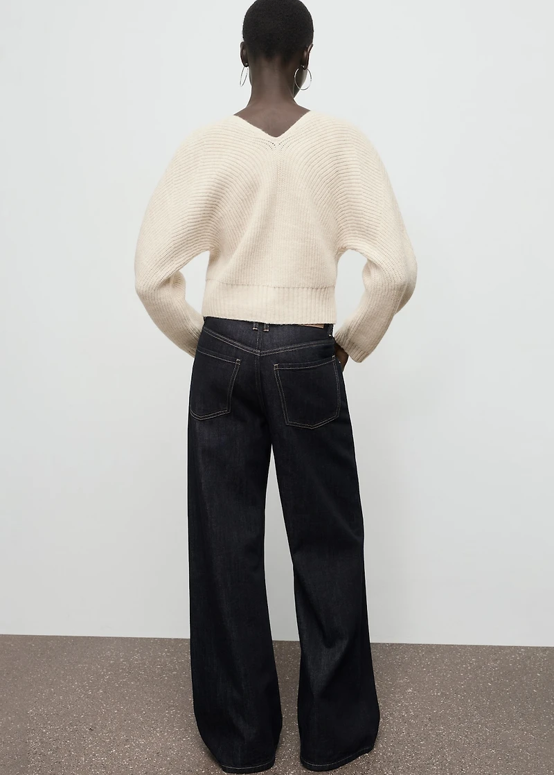 V-neck cardigan with bows