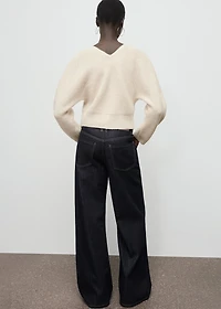 V-neck cardigan with bows