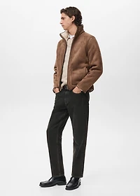Reversible sheepskin jacket