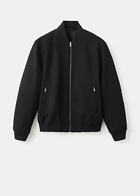Bomber jacket with zip