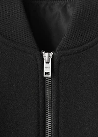 Bomber jacket with zip