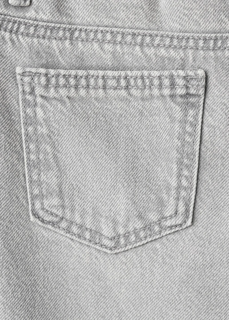 Straight jeans with turn-up