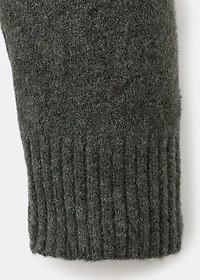 Knitted wool blend polo sweater