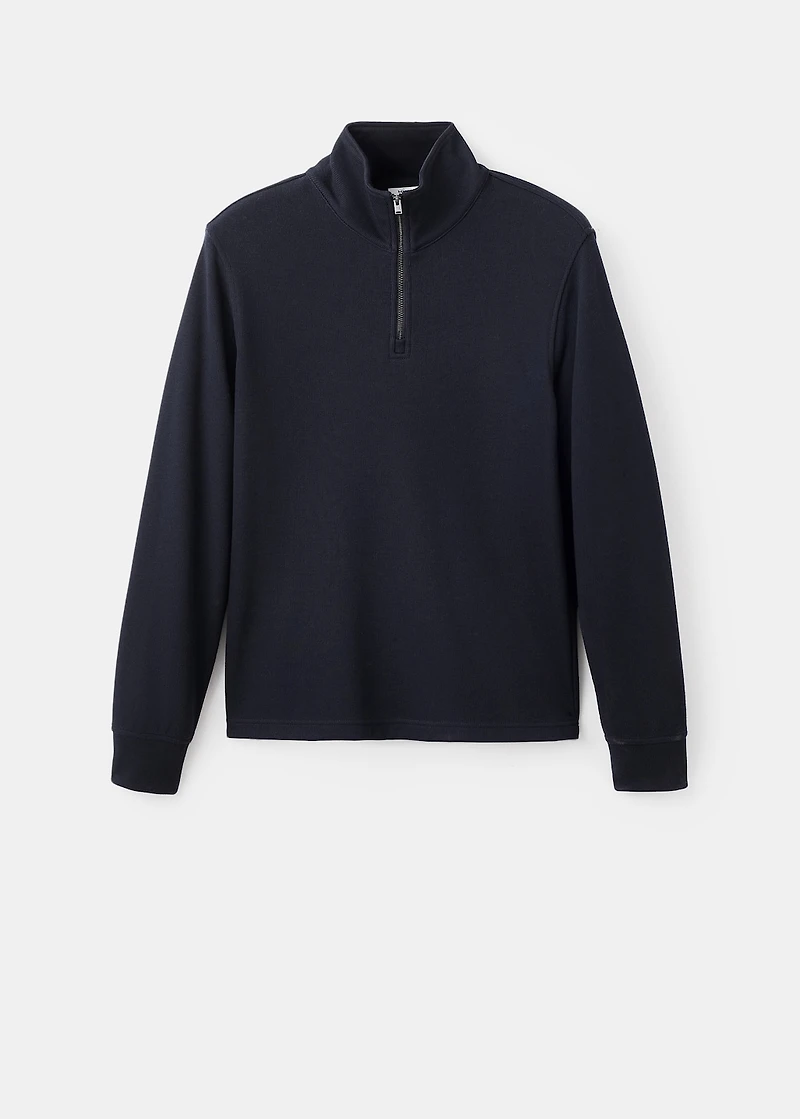 Regular-fit zip-up hoodie