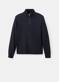 Regular-fit zip-up hoodie