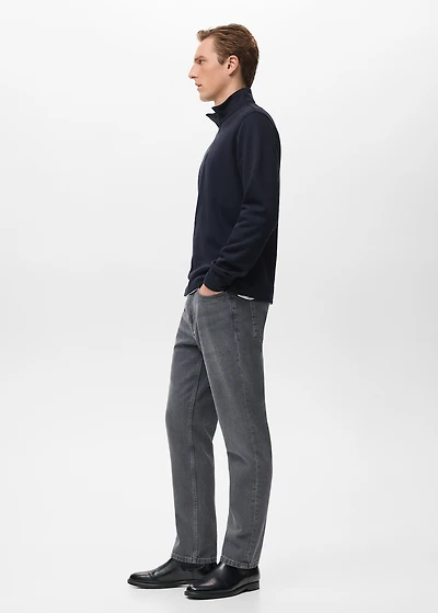 Regular-fit zip-up hoodie