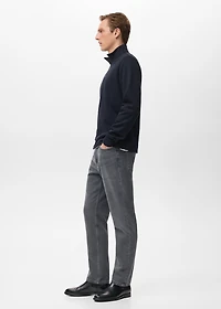 Regular-fit zip-up hoodie