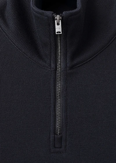 Regular-fit zip-up hoodie