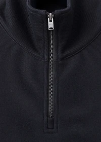 Regular-fit zip-up hoodie