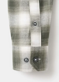 100% cotton flannel checkered shirt