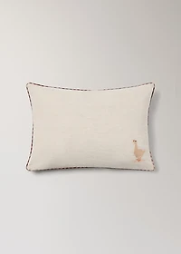 Reversible embroidered children's cushion cover 40x60cm