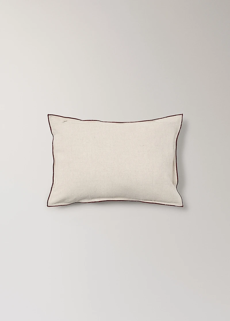 Children's cushion cover with overlock detail 30x40 cm