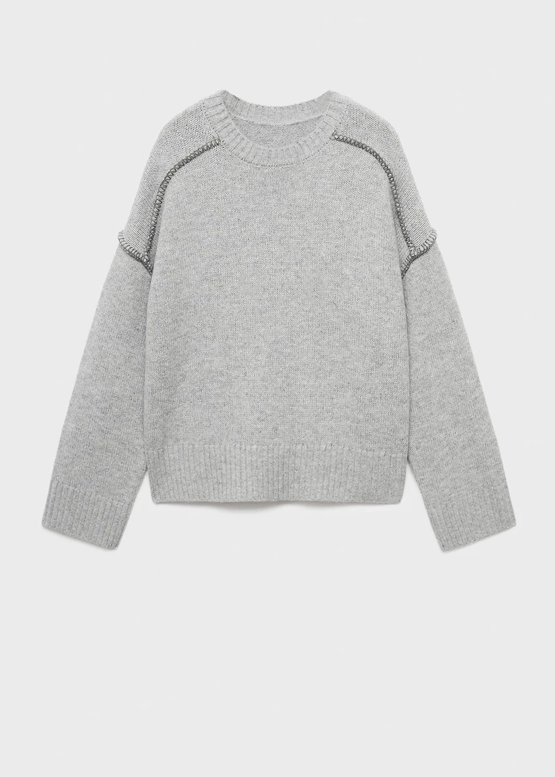 Sweater with seam detail