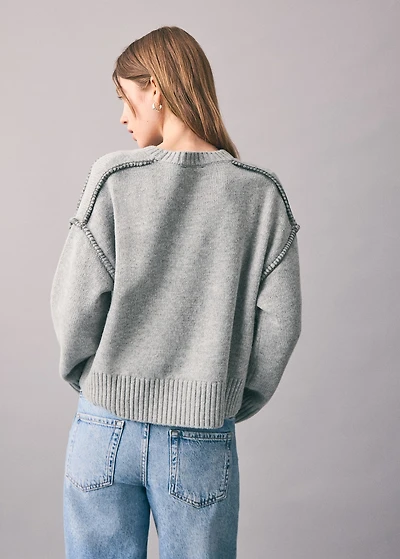 Sweater with seam detail