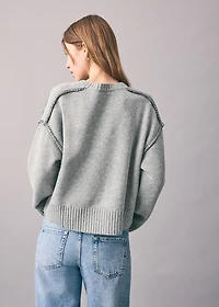 Sweater with seam detail