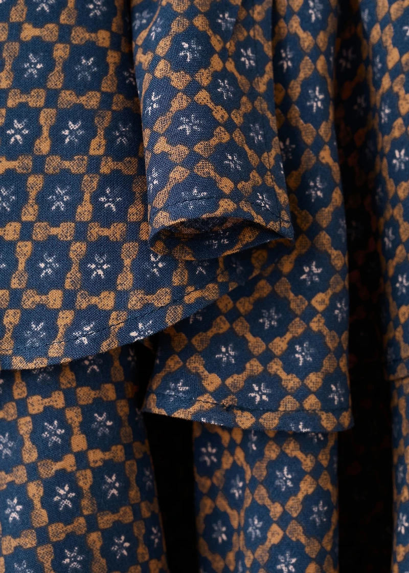 Printed ruffle skirt