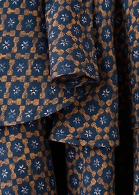 Printed ruffle skirt