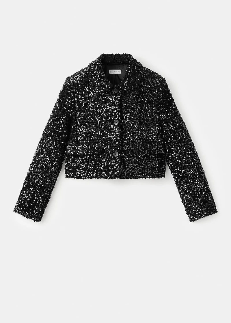Sequin suit jacket
