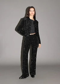 Sequin suit jacket