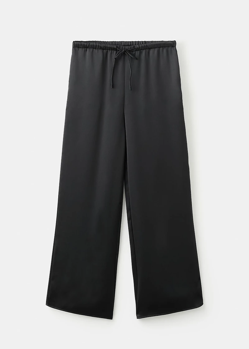 Flowy satin pants