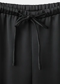 Flowy satin pants